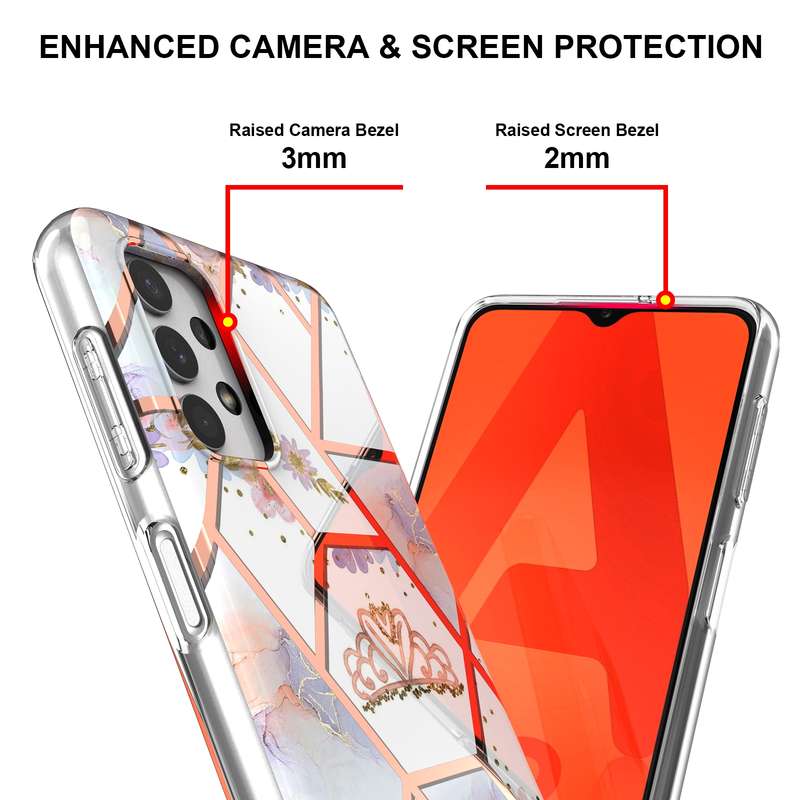 For Samsung Galaxy A23 5G 3D Painting Pattern Coloured Drawing Leather Phone Case(Tiger)