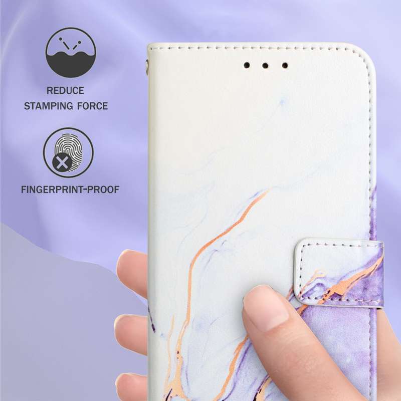 For OPPO Reno5 Pro+ 5G / Find X3 Neo PT003 Marble Pattern Flip Leather Phone Case(LS006)