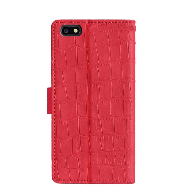 For OPPO A77 Skin Feel Crocodile Texture Magnetic Clasp PU Leather Phone Case(Black)