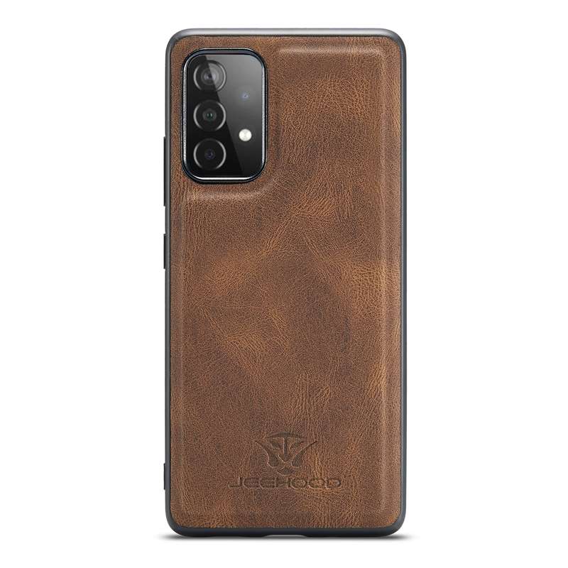 For Samsung Galaxy A33 5G JEEHOOD Retro Magnetic Detachable Phone Case with Wallet & Card Slot & Hol