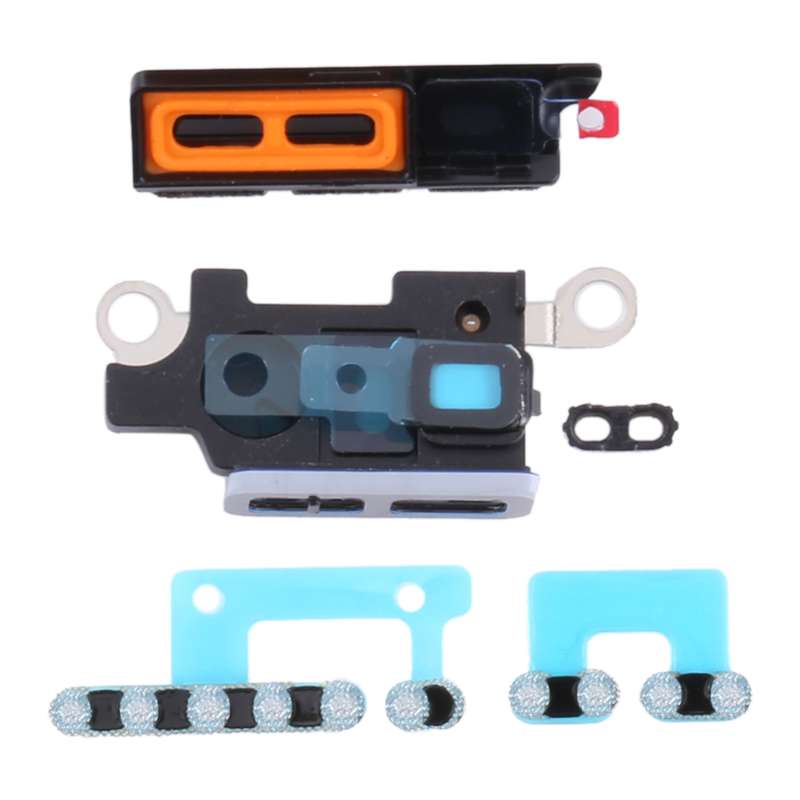 10 PCS Speaker Dustproof Mesh with Frame For iPhone 13 Pro(Black)