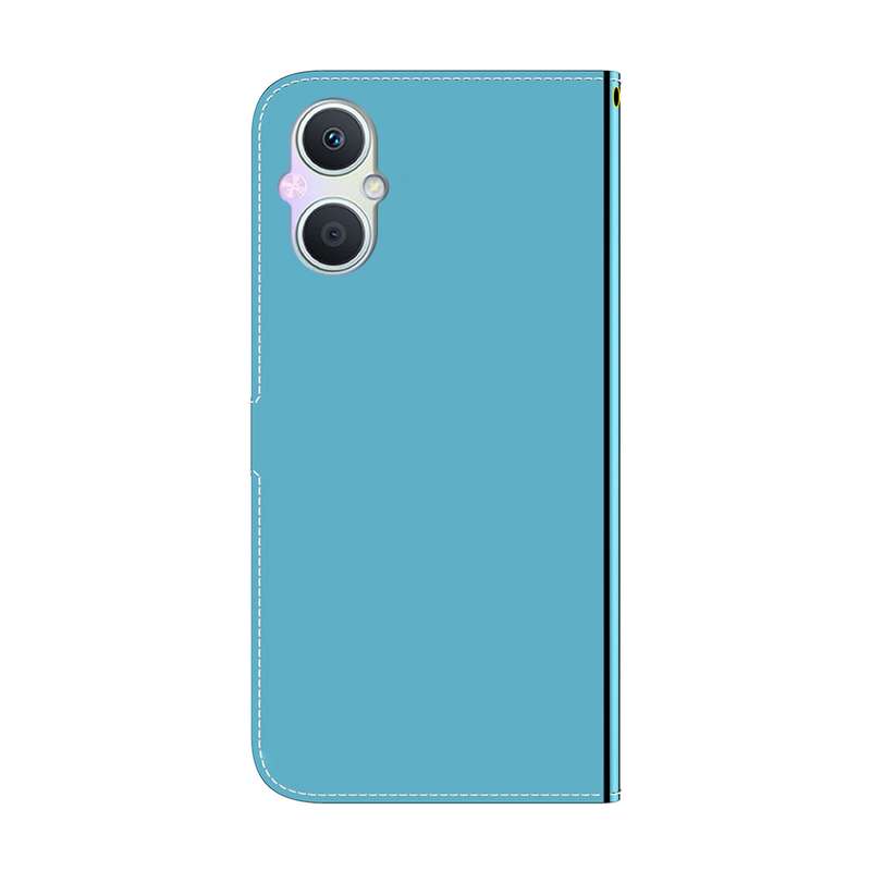 For OPPO A96 5G / Reno7 Z 5G Imitated Mirror Surface Leather Phone Case(Blue)