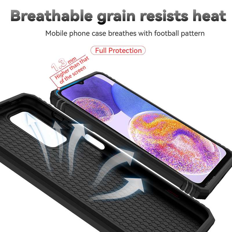 For Samsung Galaxy A23 Sliding Camshield Holder Phone Case(Black)