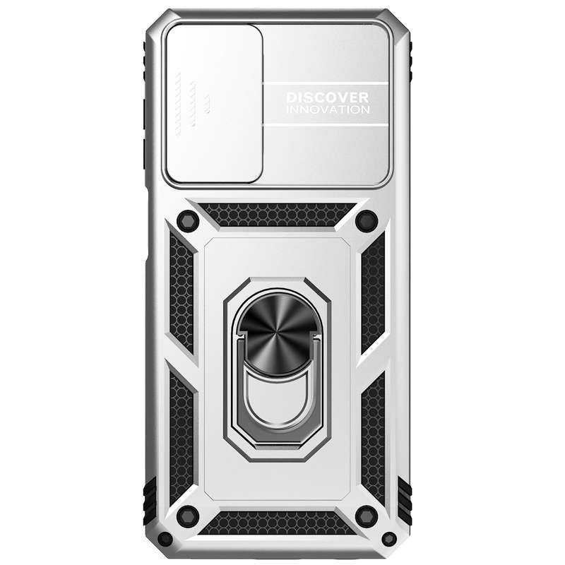 For Samsung Galaxy A23 Sliding Camshield Holder Phone Case(Black)