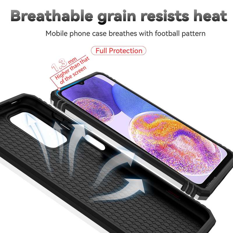 For Samsung Galaxy A23 Sliding Camshield Holder Phone Case(Black)