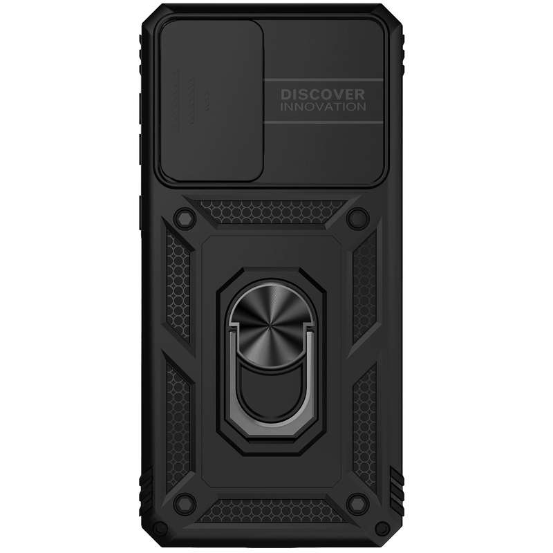 For Samsung Galaxy A33 5G Sliding Camshield Holder Phone Case(Black)