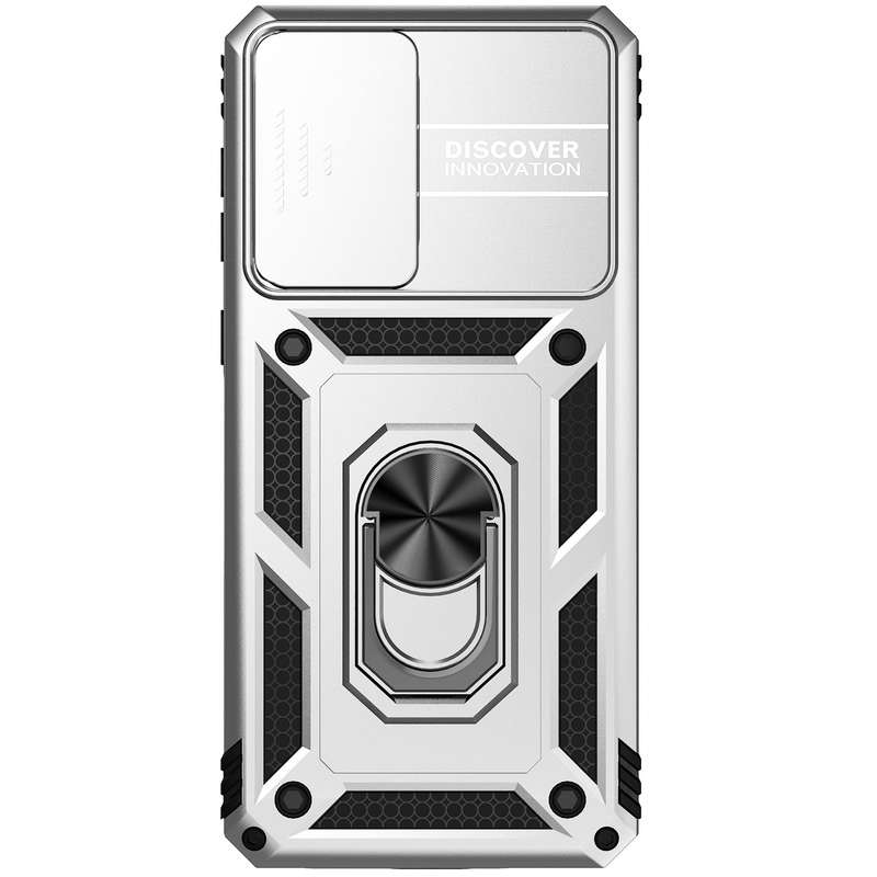 For Samsung Galaxy A33 5G Sliding Camshield Holder Phone Case(Black)