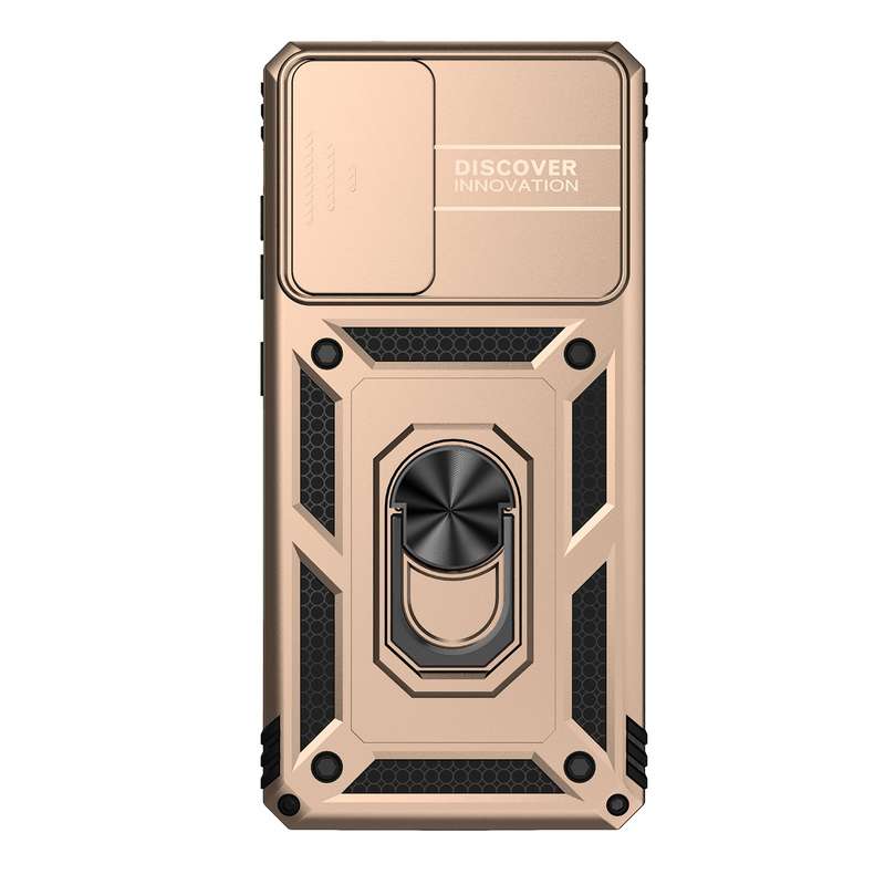 For Samsung Galaxy S20 FE Sliding Camshield Holder Phone Case(Rose Gold)