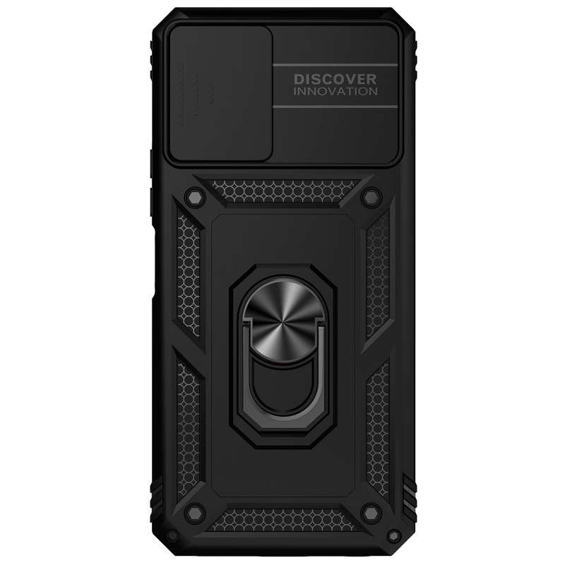 For vivo Y21 Sliding Camshield Holder Phone Case(Red)