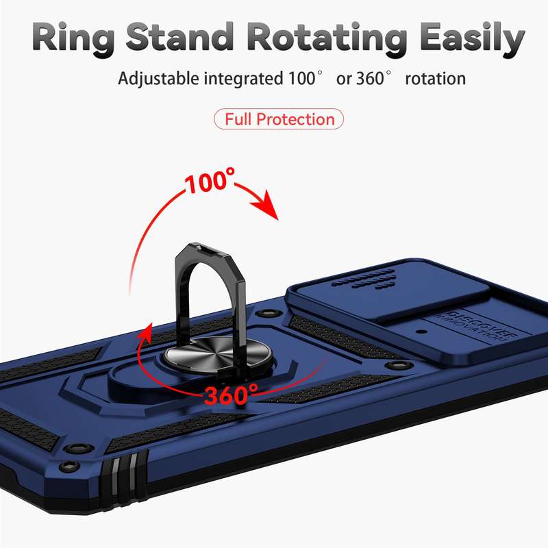 For Xiaomi Poco M4 Pro Sliding Camshield Holder Phone Case(Black)