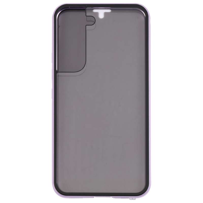 For Samsung Galaxy S22 5G Anti-peeping Magnetic Double-sided Tempered Glass Phone Case(Red)