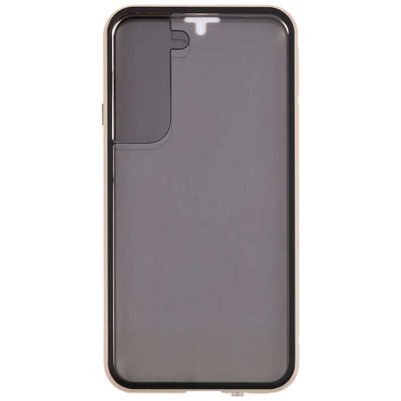 For Samsung Galaxy S22 5G Anti-peeping Magnetic Double-sided Tempered Glass Phone Case(Red)