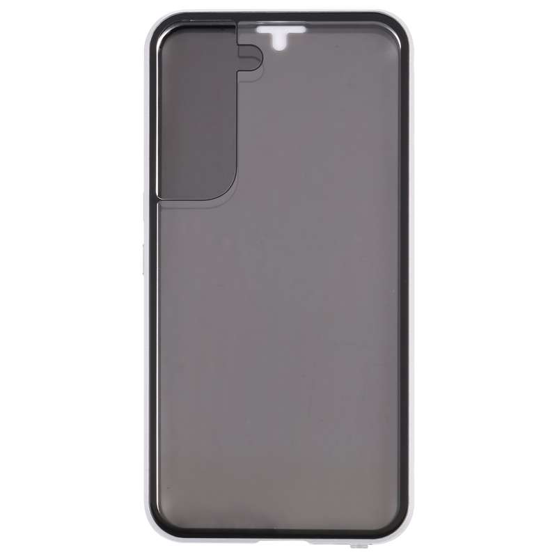 For Samsung Galaxy S22 5G Anti-peeping Magnetic Double-sided Tempered Glass Phone Case(Red)