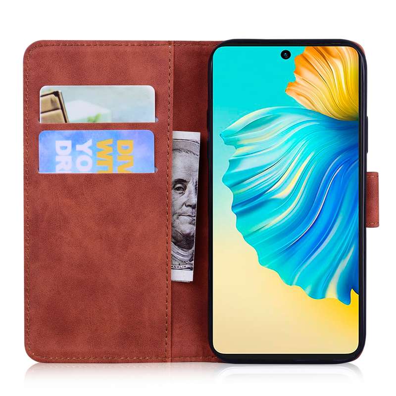 For Tecno Camon 17P Skin Feel Pure Color Flip Leather Phone Case(Black)