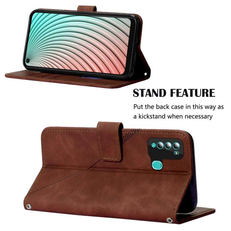 For Itel S16 Pro Crossbody 3D Embossed Flip Leather Phone Case(Dark Green)