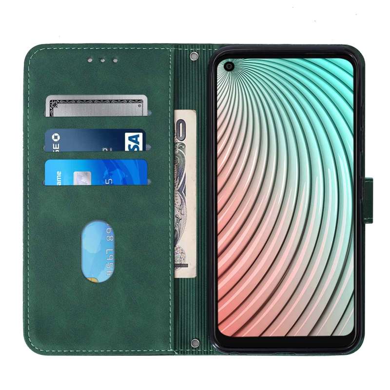 For Itel S16 Pro Crossbody 3D Embossed Flip Leather Phone Case(Dark Green)