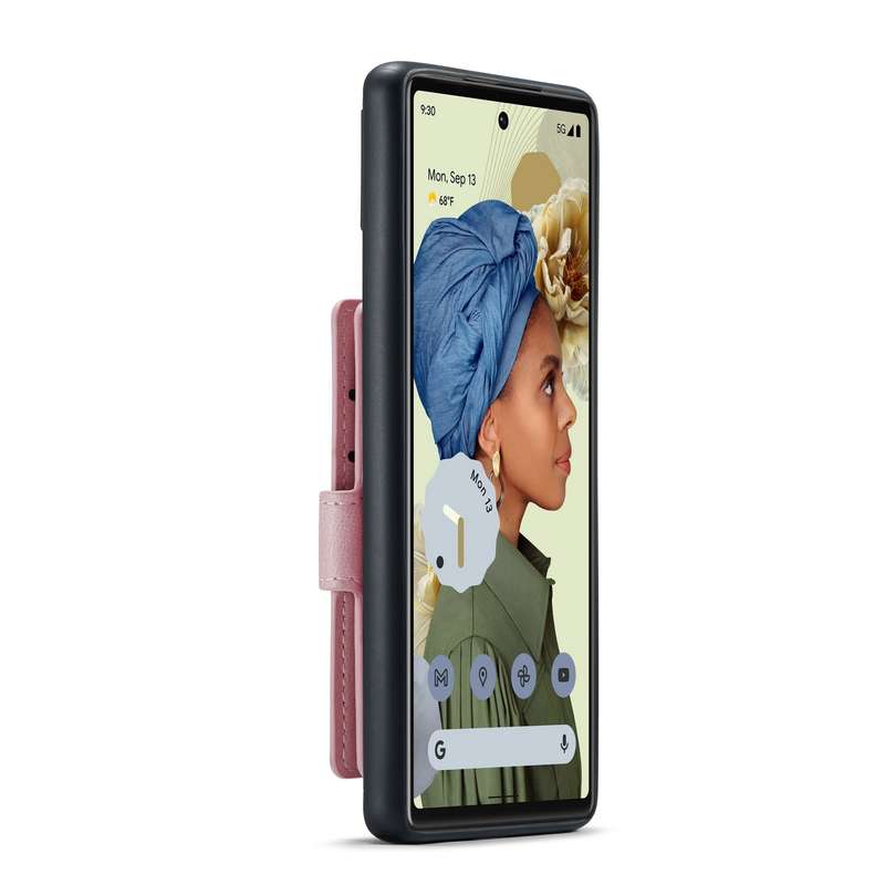 For Google Pixel 7 5G JEEHOOD Retro Magnetic Detachable Wallet Phone Case(Brown)