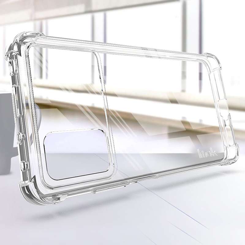 For Xiaomi Poco X4 Pro 5G Global imak TPU Phone Case with Screen Protector(Transparent Black)