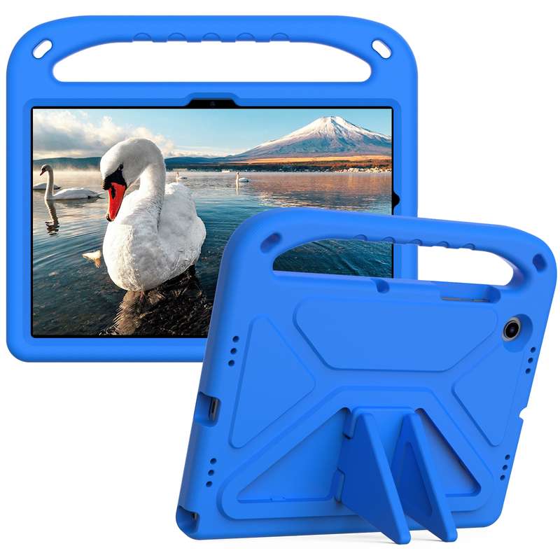 For Samsung Galaxy Tab A8 10.5 / X200 Handle EVA Shockproof Tablet Case with Holder(Red)