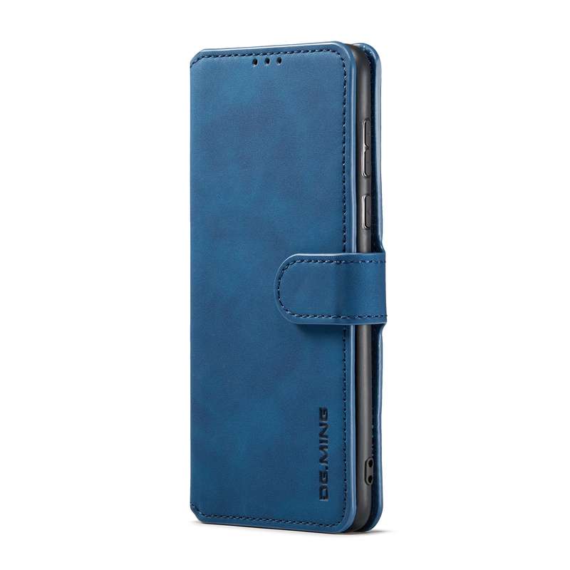 For Samsung Galaxy A73 5G DG.MING Retro Oil Edge Flip Leather Phone Case(Brown)