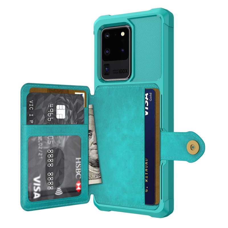 For Samsung Galaxy S21 5G Magnetic Wallet Card Bag Leather Phone Case(Black)