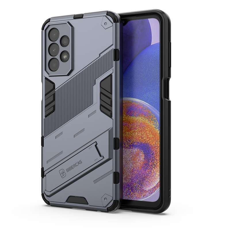 For Samsung Galaxy A23 Punk Armor 2 in 1 PC + TPU Shockproof Phone Case with Invisible Holder(Red)