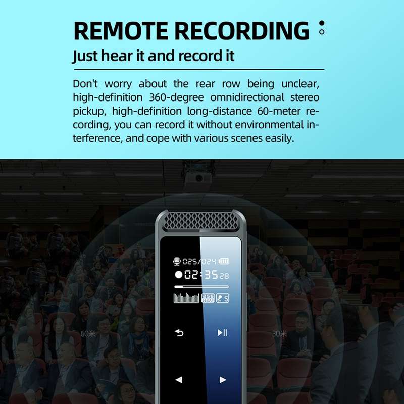 Q55 Smart HD Noise Reduction Voice Control Recording Pen, Capacity:4GB(Black)