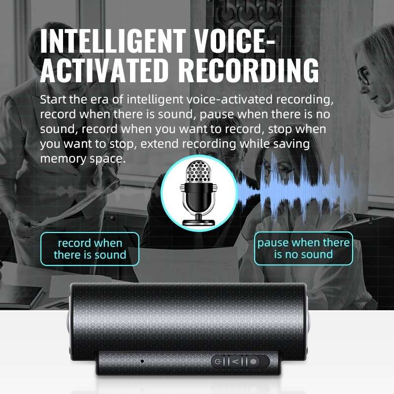 Q76 Smart HD Noise Reduction Voice Control Strong Magnetic Recording Pen, Capacity:8GB(Black)