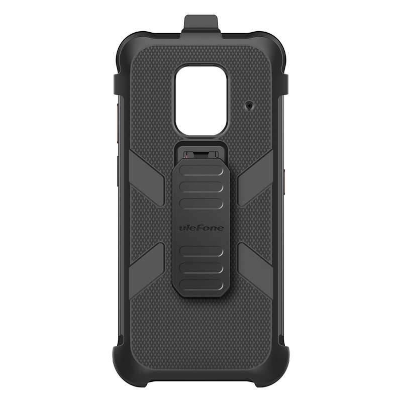 For Ulefone Power Armor 14 Pro Ulefone Back Clip Phone Case with Carabiner(Black)