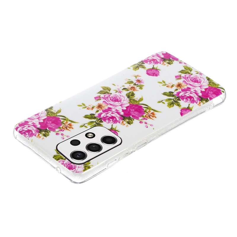 For Samsung Galaxy A13 4G Luminous TPU Protective Phone Case(Graffiti)
