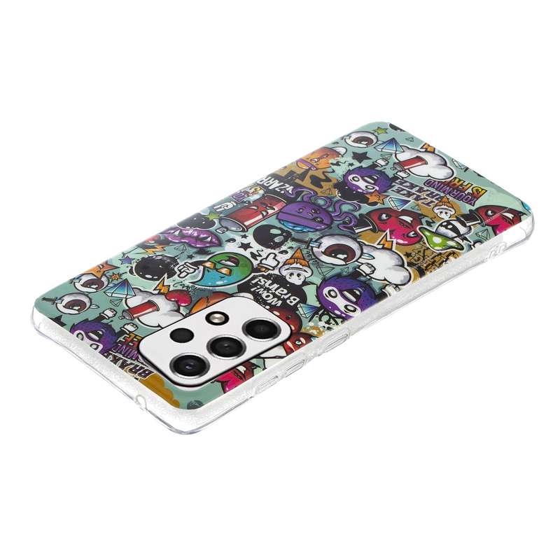 For Samsung Galaxy A33 5G Luminous TPU Protective Phone Case(Butterfly)