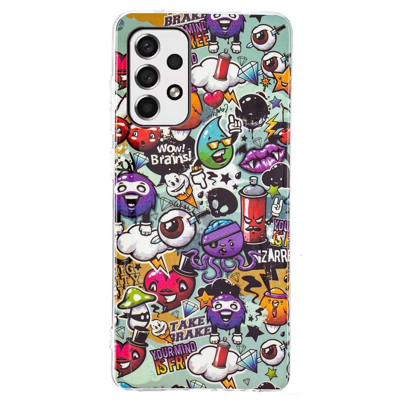 For Samsung Galaxy A53 5G Luminous TPU Protective Phone Case(Graffiti)
