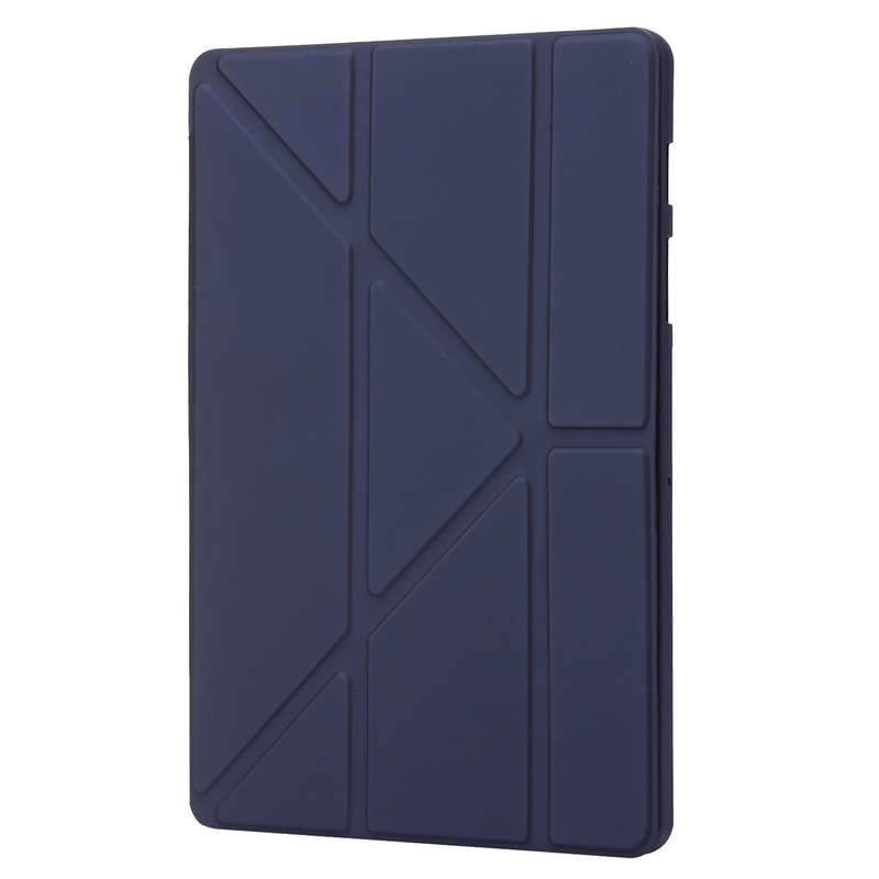For Samsung Galaxy Tab S8+ / S7+ Deformation Silicone Leather Tablet Case(Dark Green)