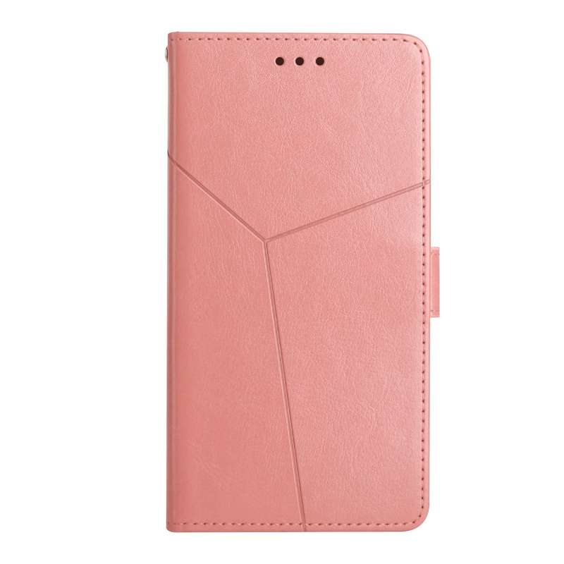 For T-Mobile Revvl V+ 5G Y Stitching Horizontal Flip Leather Phone Case(Rose Gold)