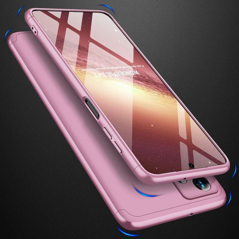 For Samsung Galaxy A23 GKK Three Stage Splicing Full Coverage PC Phone Case(Black Silver)