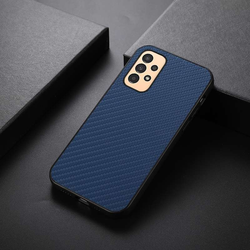 For Samsung Galaxy A13 4G Carbon Fiber Texture Shockproof Phone Case(Black)