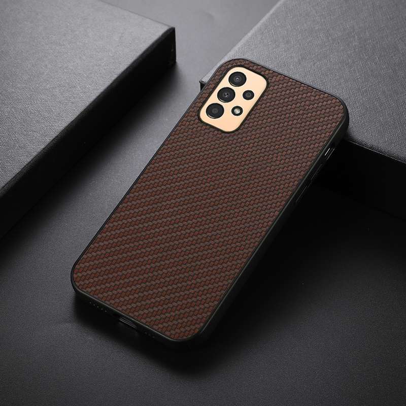 For Samsung Galaxy A13 4G Carbon Fiber Texture Shockproof Phone Case(Black)