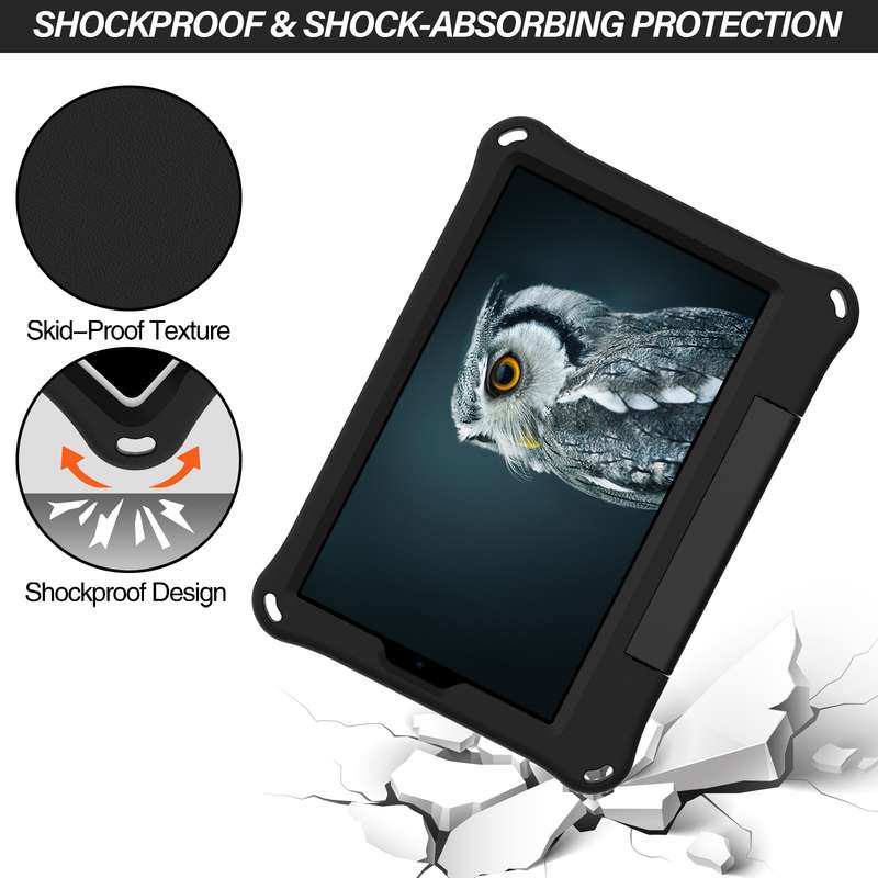For Samsung Galaxy Tab A7 Lite EVA Handle Holder Tablet Case(Blue)