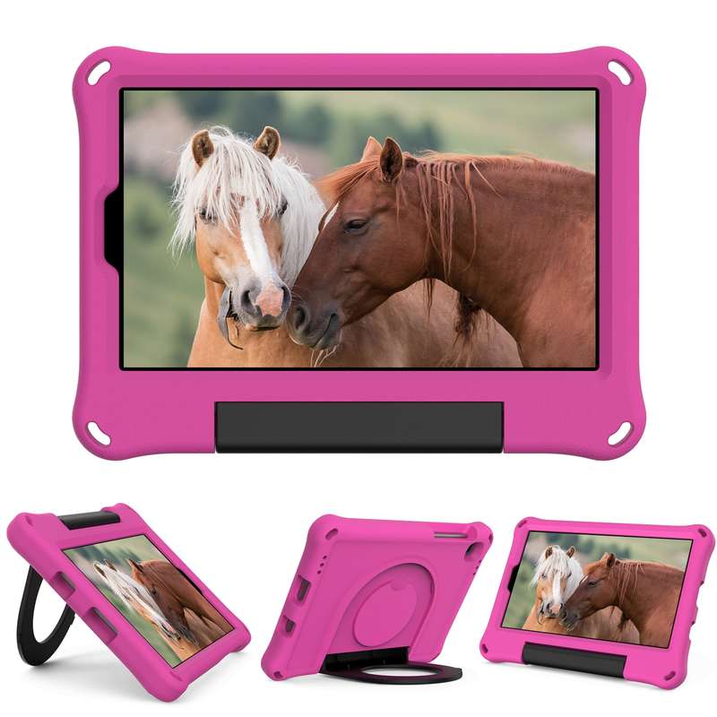 For Samsung Galaxy Tab A7 Lite EVA Handle Holder Tablet Case(Blue)