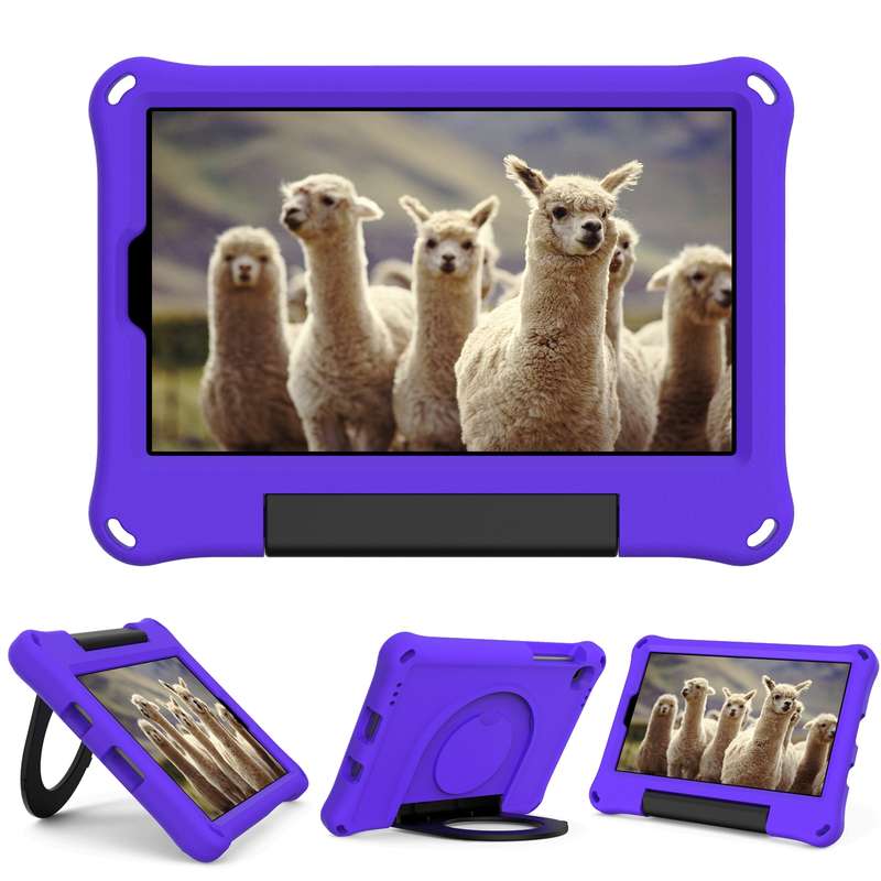 For Samsung Galaxy Tab A7 Lite EVA Handle Holder Tablet Case(Blue)