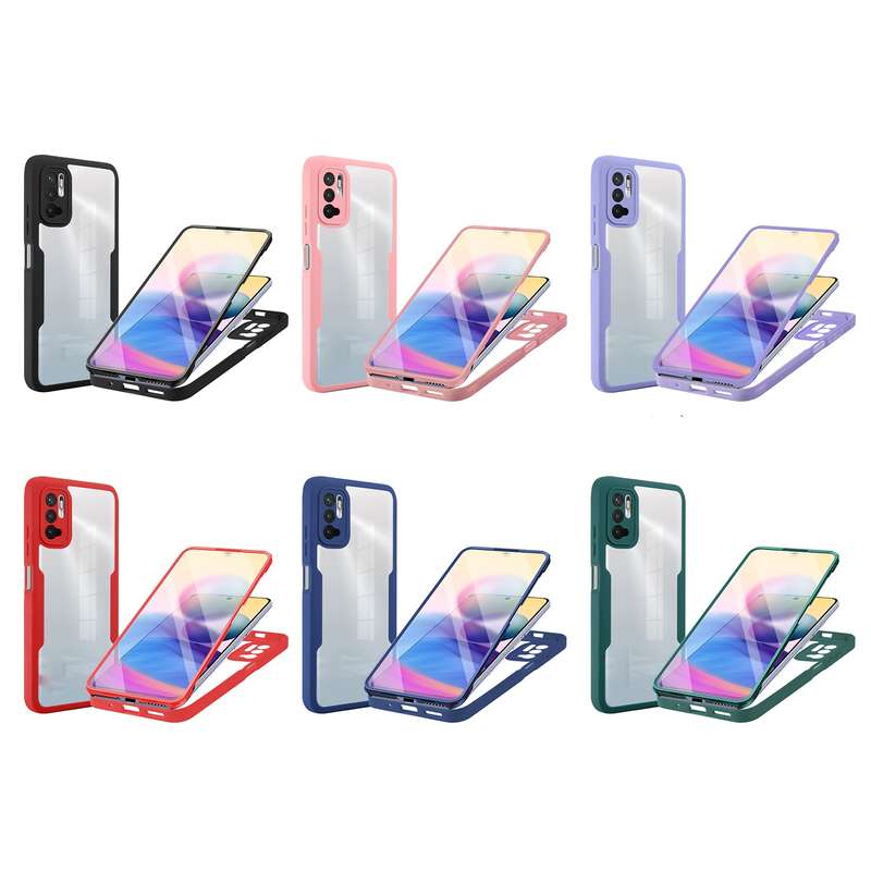For Xiaomi Redmi 10 Acrylic + TPU 360 Degrees Full Coverage Phone Case(Green)