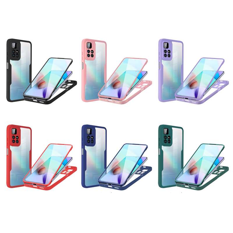 For Xiaomi Redmi Note 11 Acrylic + TPU 360 Degrees Full Coverage Phone Case(Black)