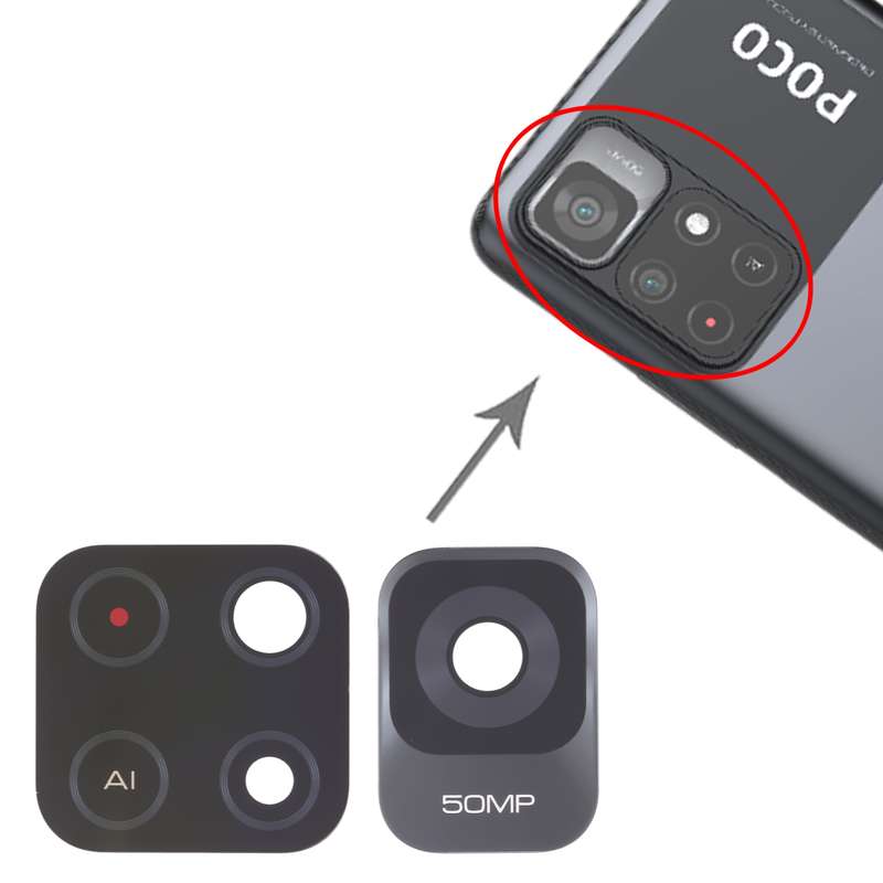 10 PCS Back Camera Lens For Xiaomi Redmi Note 11