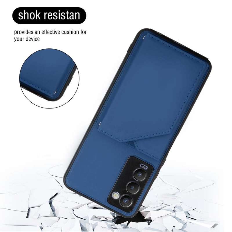 For Tecno Camon 17 Pro Skin Feel PU + TPU + PC Phone Case(Brown)