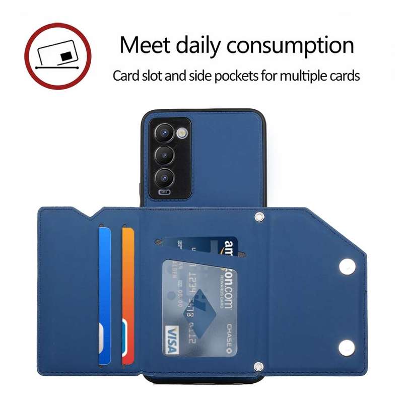 For Tecno Camon 17 Pro Skin Feel PU + TPU + PC Phone Case(Brown)
