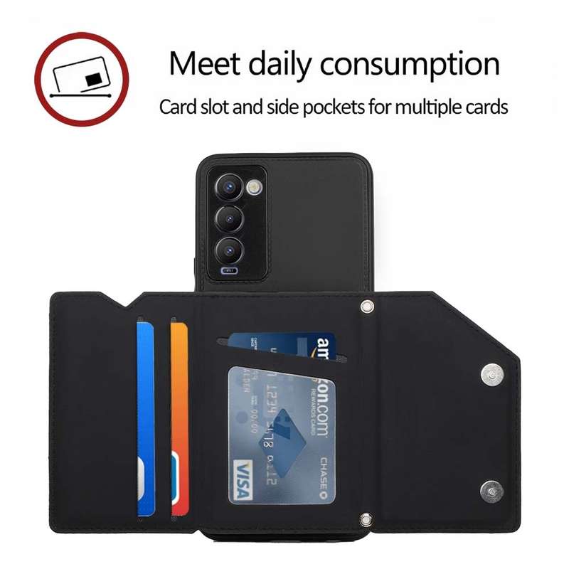 For Tecno Camon 17 Pro Skin Feel PU + TPU + PC Phone Case(Brown)