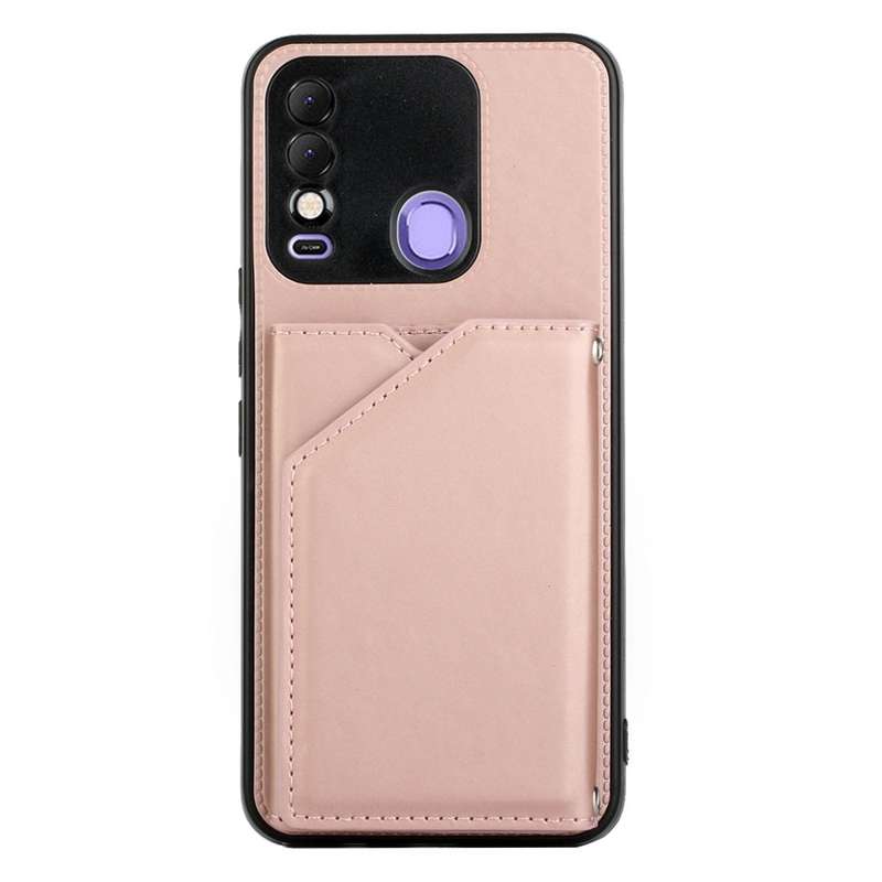 For Tecno Spark 8 Skin Feel PU + TPU + PC Phone Case(Rose Gold)