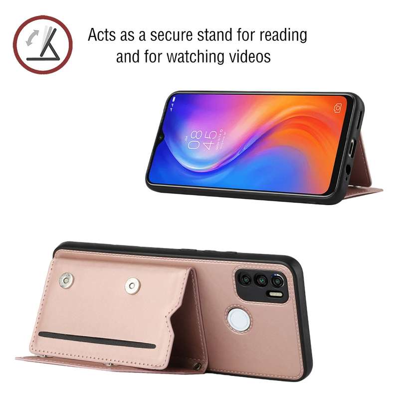For Tecno Spark 6 Skin Feel PU + TPU + PC Phone Case(Black)