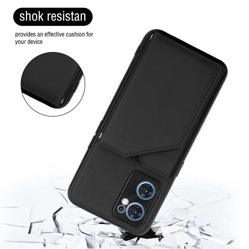 For OPPO Reno7 5G Skin Feel PU + TPU + PC Phone Case(Brown)