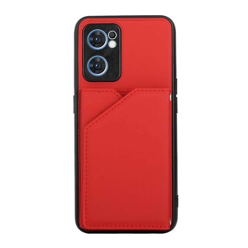 For OPPO Reno7 5G Skin Feel PU + TPU + PC Phone Case(Brown)